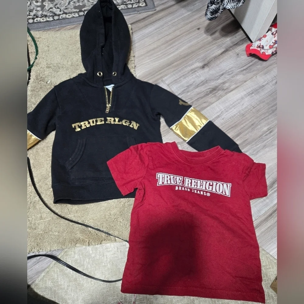 Toddler True Religion Hoodie And T Shirt Sz 2t And 3t